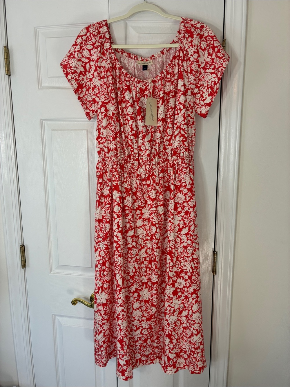 Universal Thread Floral On/Off Shoulder Dress w/ Cut Out Detail , sz XL, NWT
